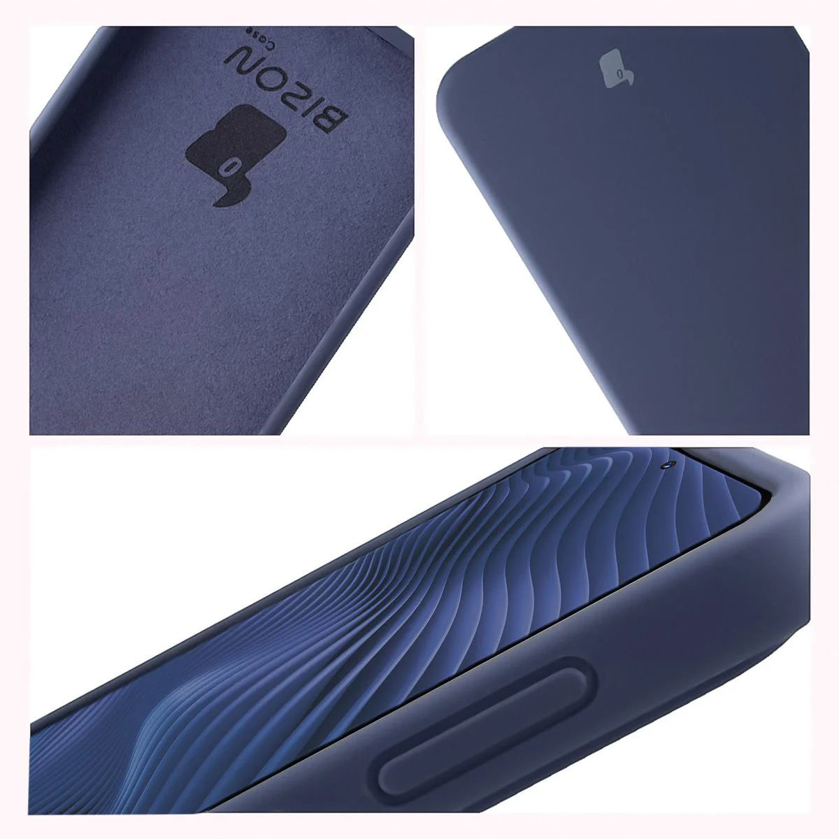 Silikon Handyhülle für Galaxy A37 5G, Bizon Soft Case, Dunkelblau