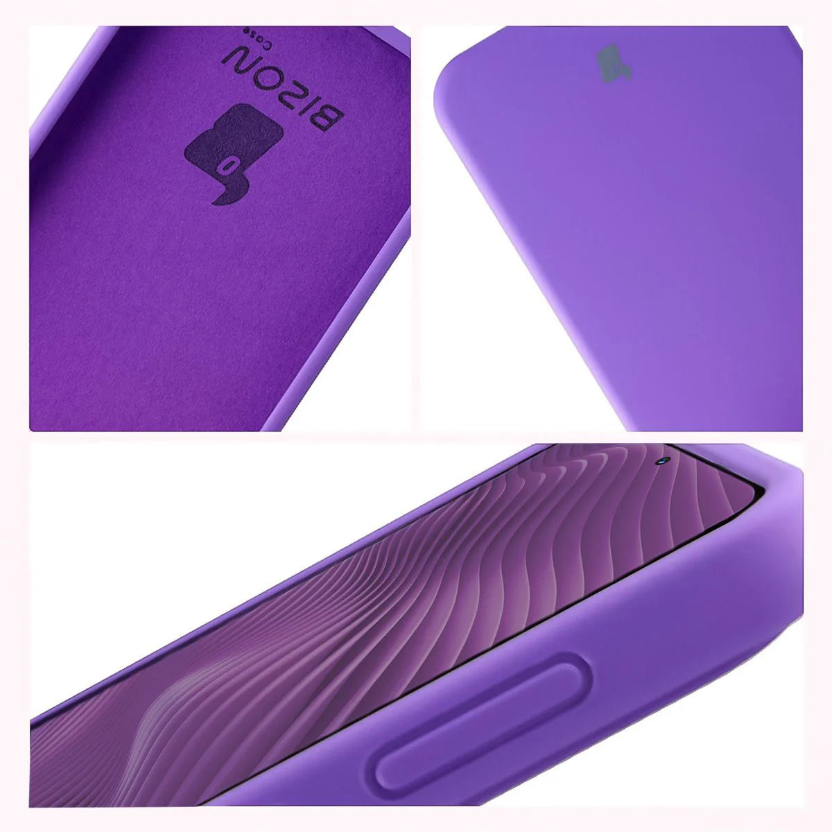 Silikon Handyhülle für Galaxy A37 5G, Bizon Soft Case, Violett