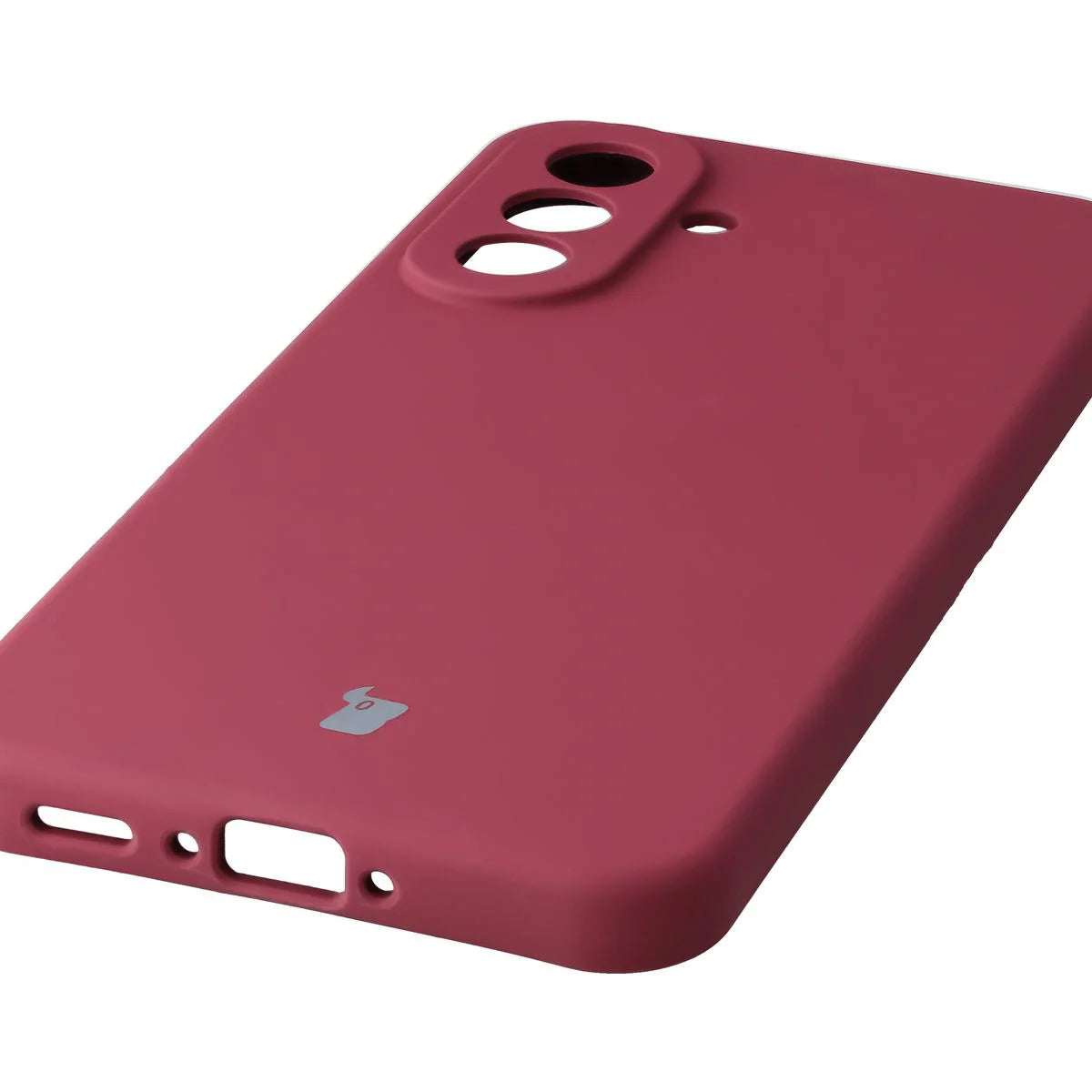 Silikon Handyhülle für Galaxy A37 5G, Bizon Soft Case, Pflaumenfarbe