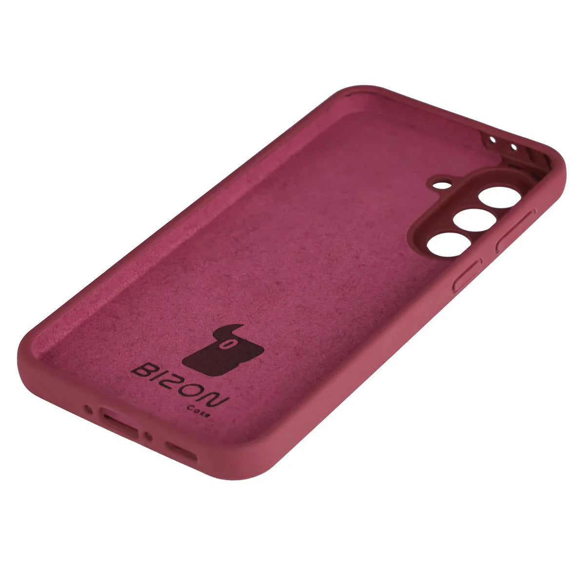 Silikon Handyhülle für Galaxy A37 5G, Bizon Soft Case, Pflaumenfarbe