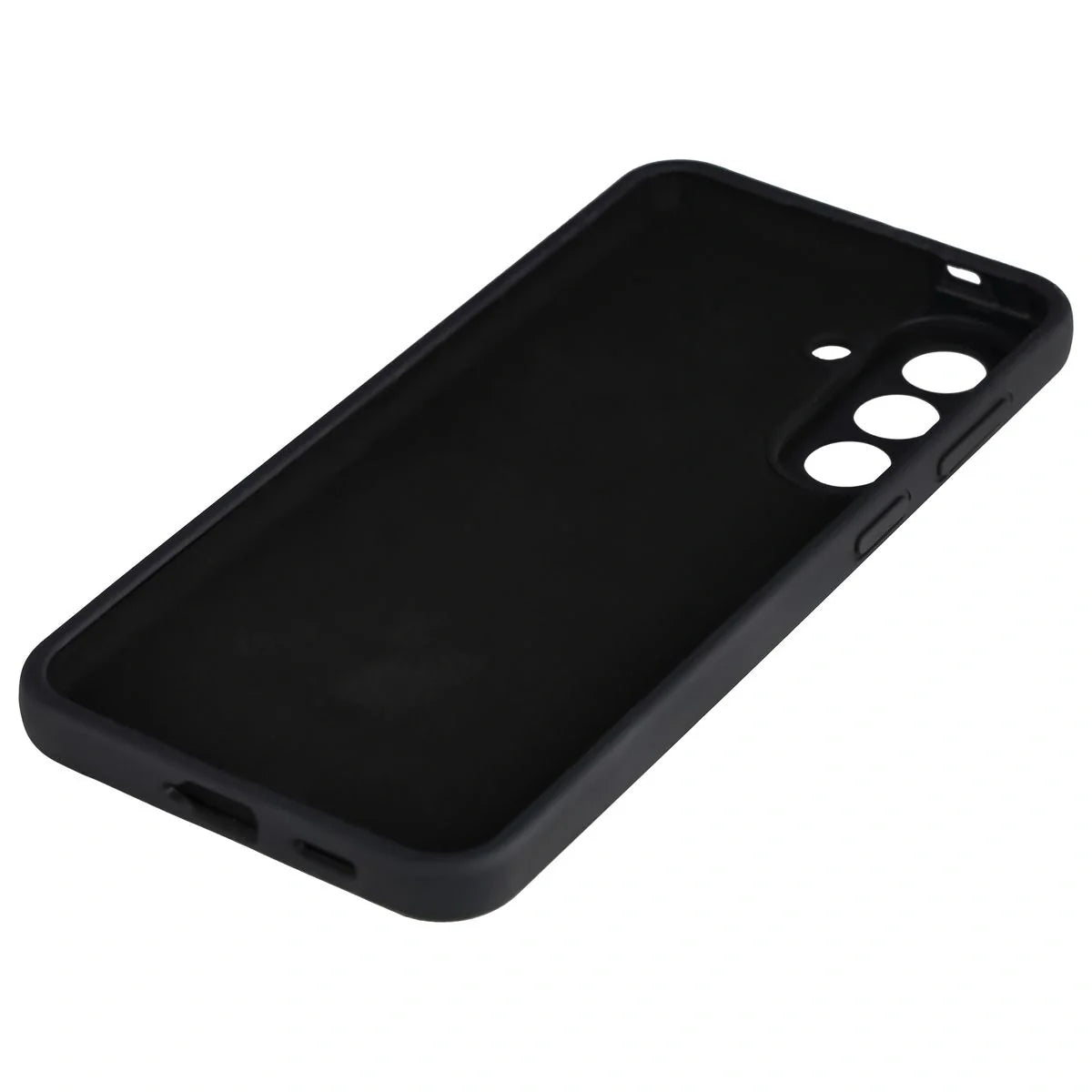 Silikon Handyhülle für Galaxy A57 5G, Bizon Soft Case, Schwarz