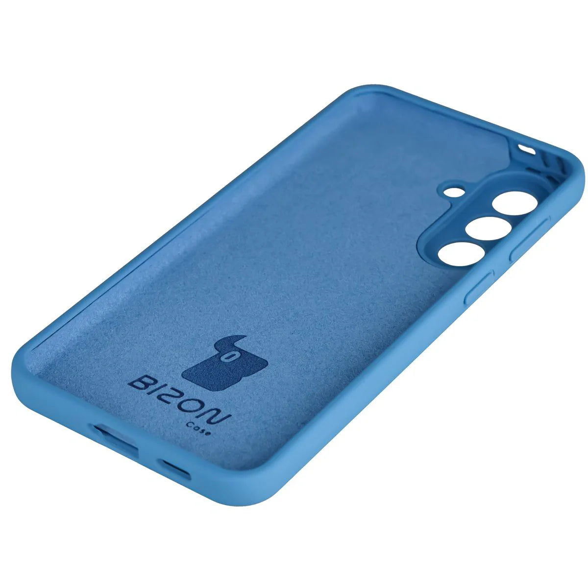 Silikon Handyhülle für Galaxy A57 5G, Bizon Soft Case, Blau