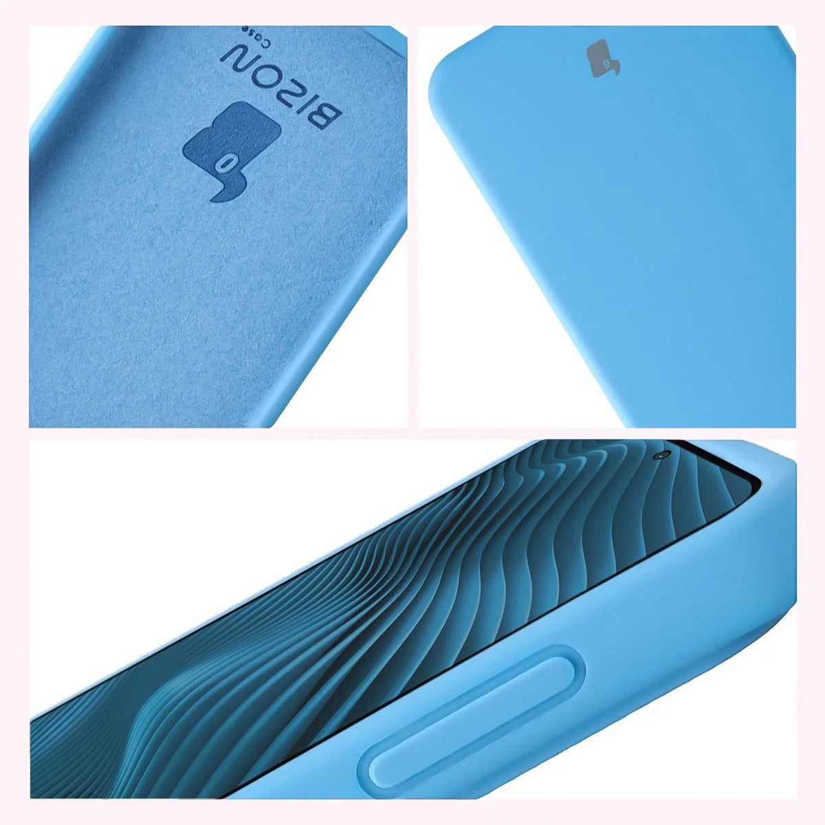 Silikon Handyhülle für Galaxy A57 5G, Bizon Soft Case, Blau