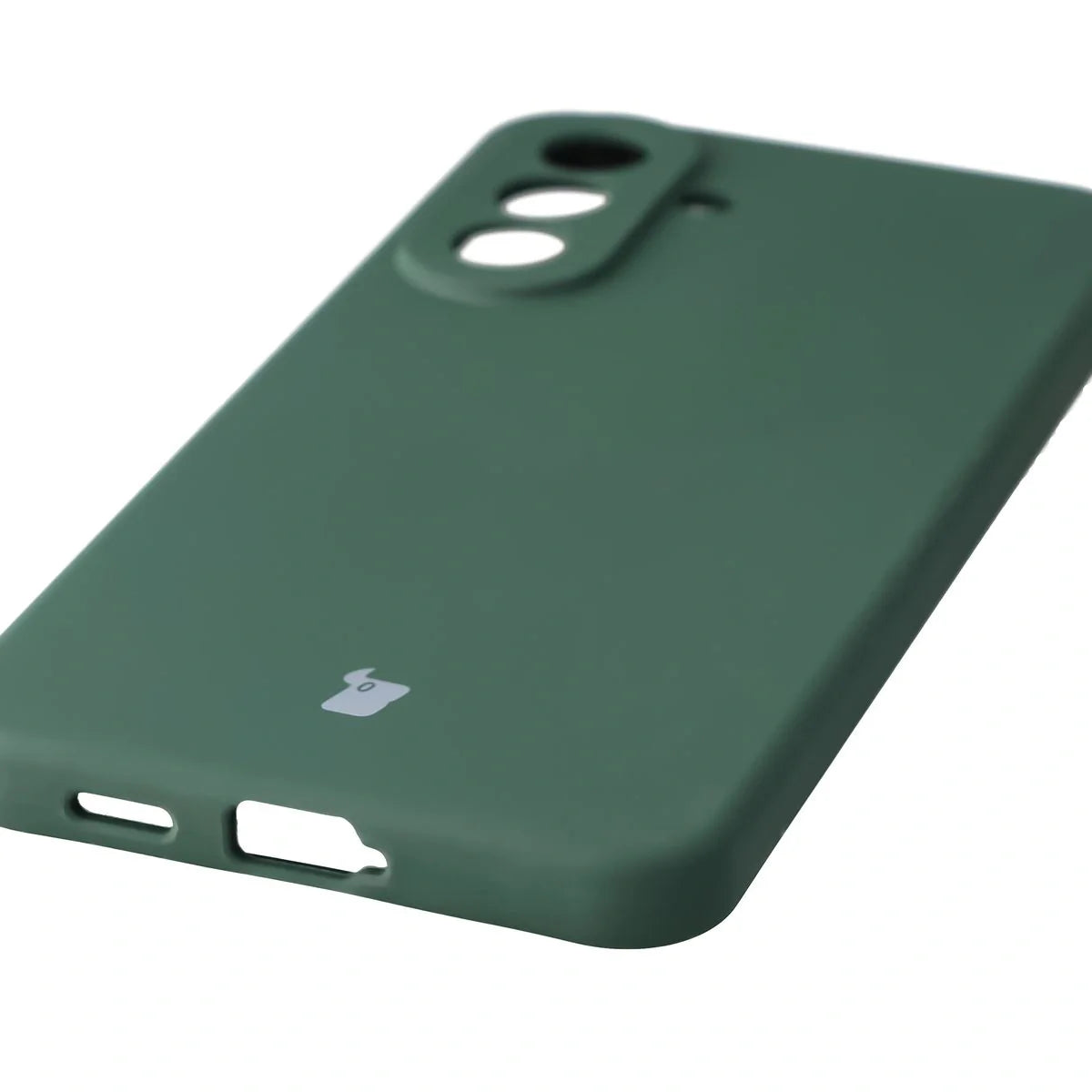 Silikon Handyhülle für Galaxy A57 5G, Bizon Soft Case, Dunkelgrün