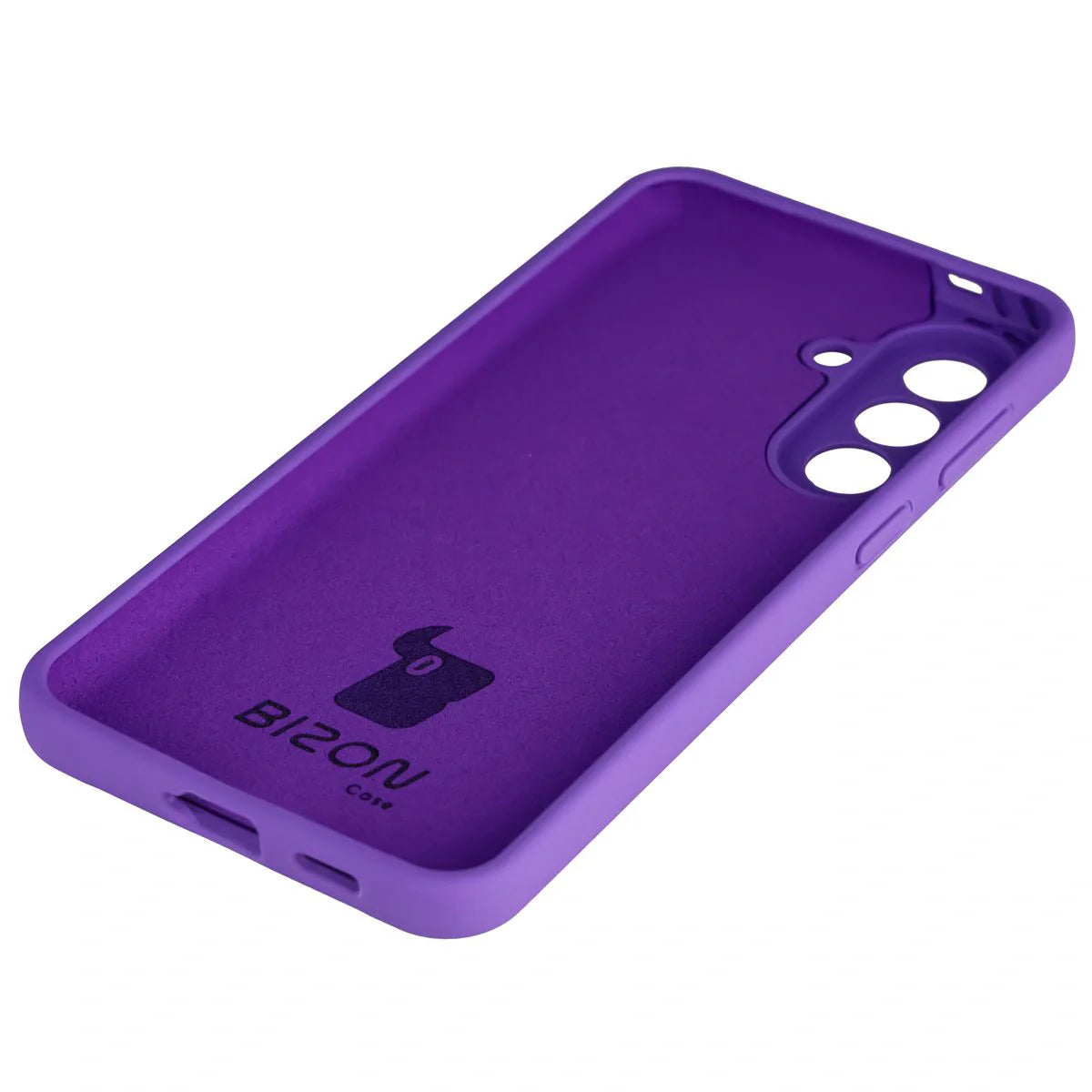 Silikon Handyhülle für Galaxy A57 5G, Bizon Soft Case, Violett