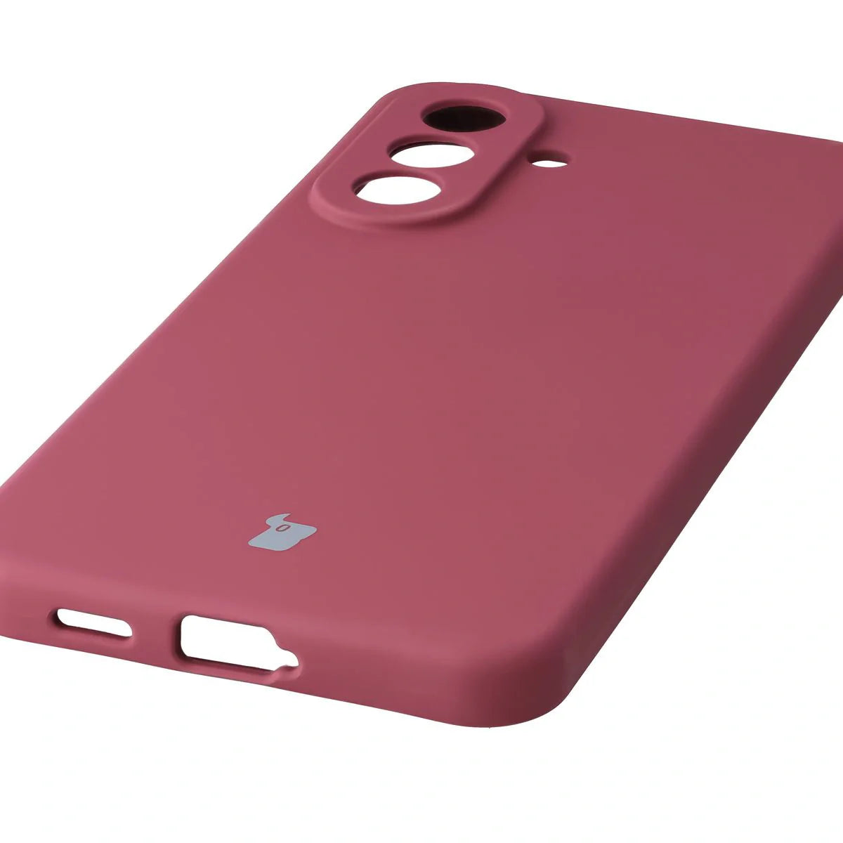 Silikon Handyhülle für Galaxy A57 5G, Bizon Soft Case, Pflaumenfarbe
