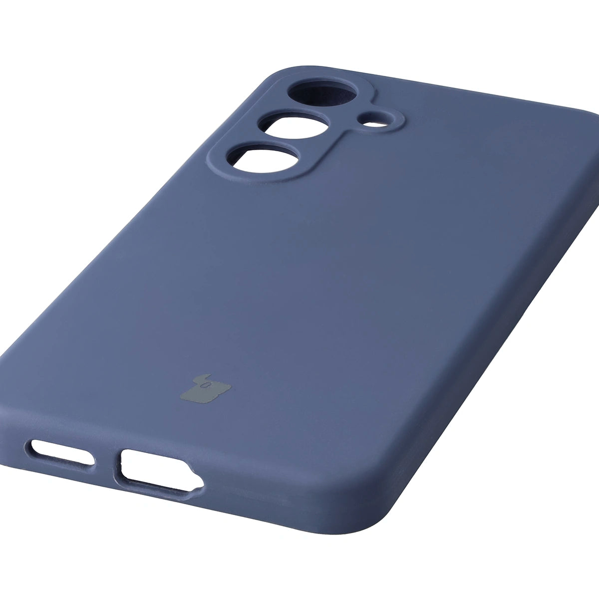 Silikon Handyhülle für Galaxy S25, Bizon Soft Case, Dunkelblau