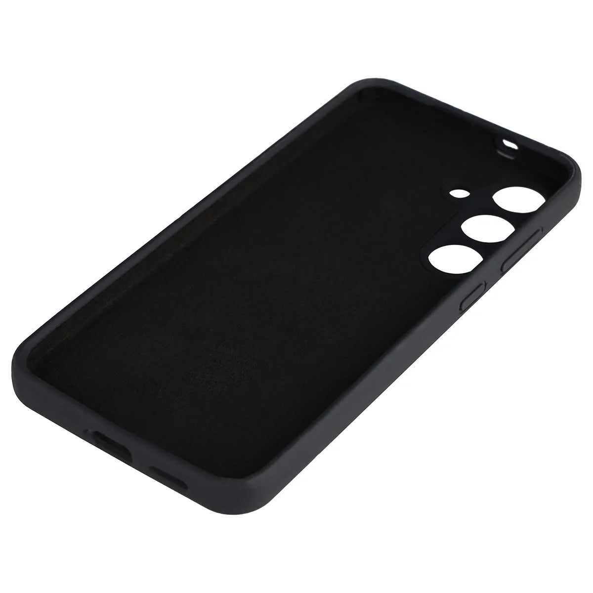 Silikon Handyhülle für Galaxy S25 FE, Bizon Soft Case, Schwarz