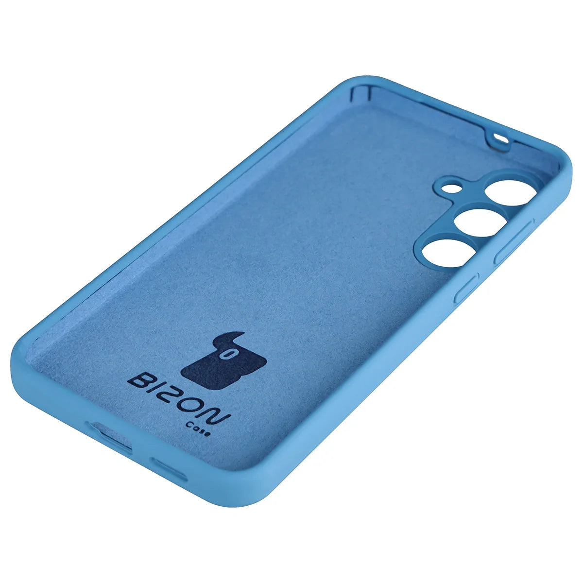 Silikon Handyhülle für Galaxy S25 FE, Bizon Soft Case, Blau