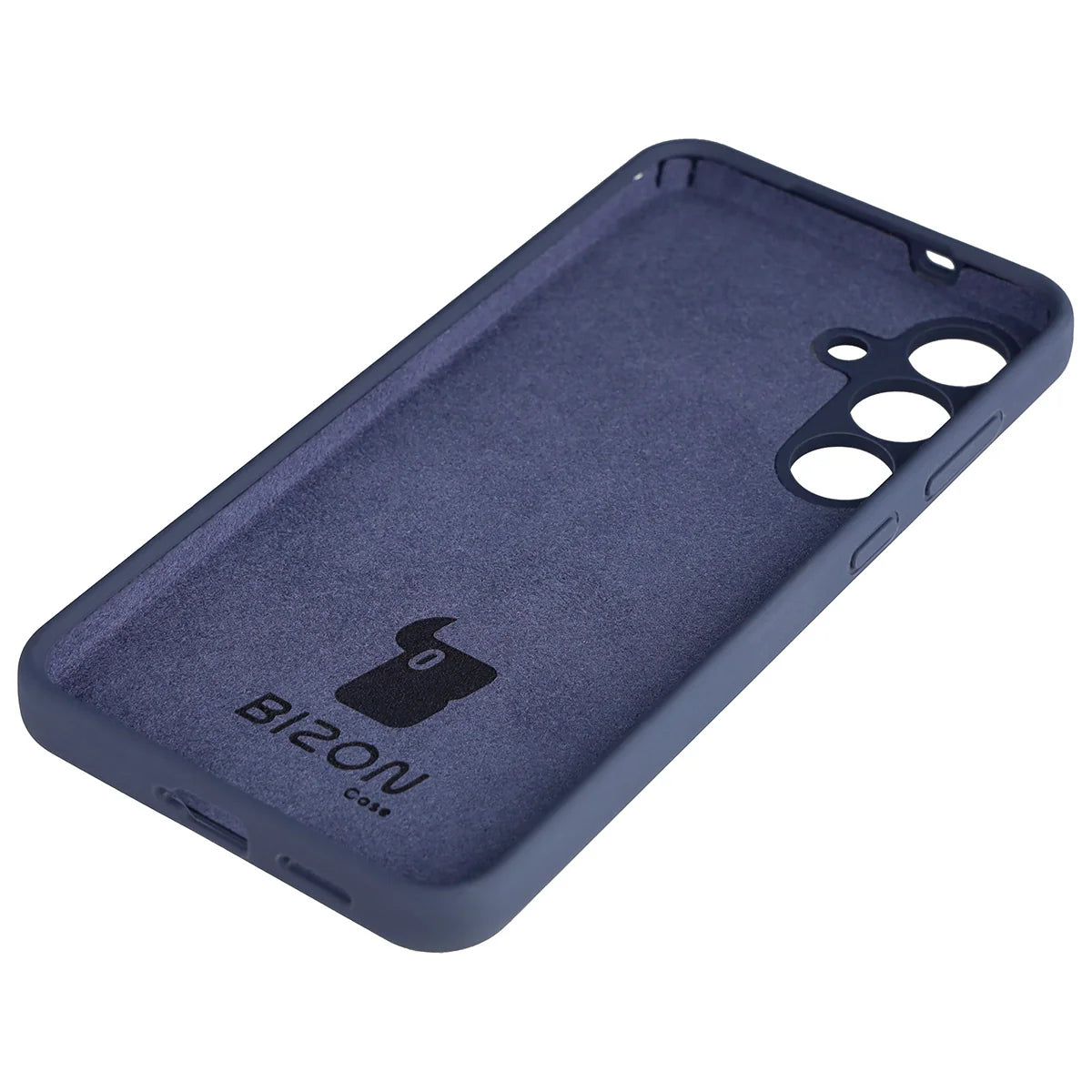 Silikon Handyhülle für Galaxy S25 FE, Bizon Soft Case, Dunkelblau