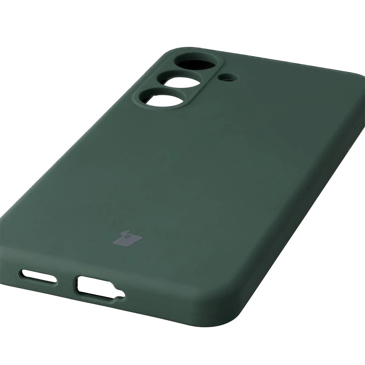 Silikon Handyhülle für Galaxy S25 FE, Bizon Soft Case, Dunkelgrün