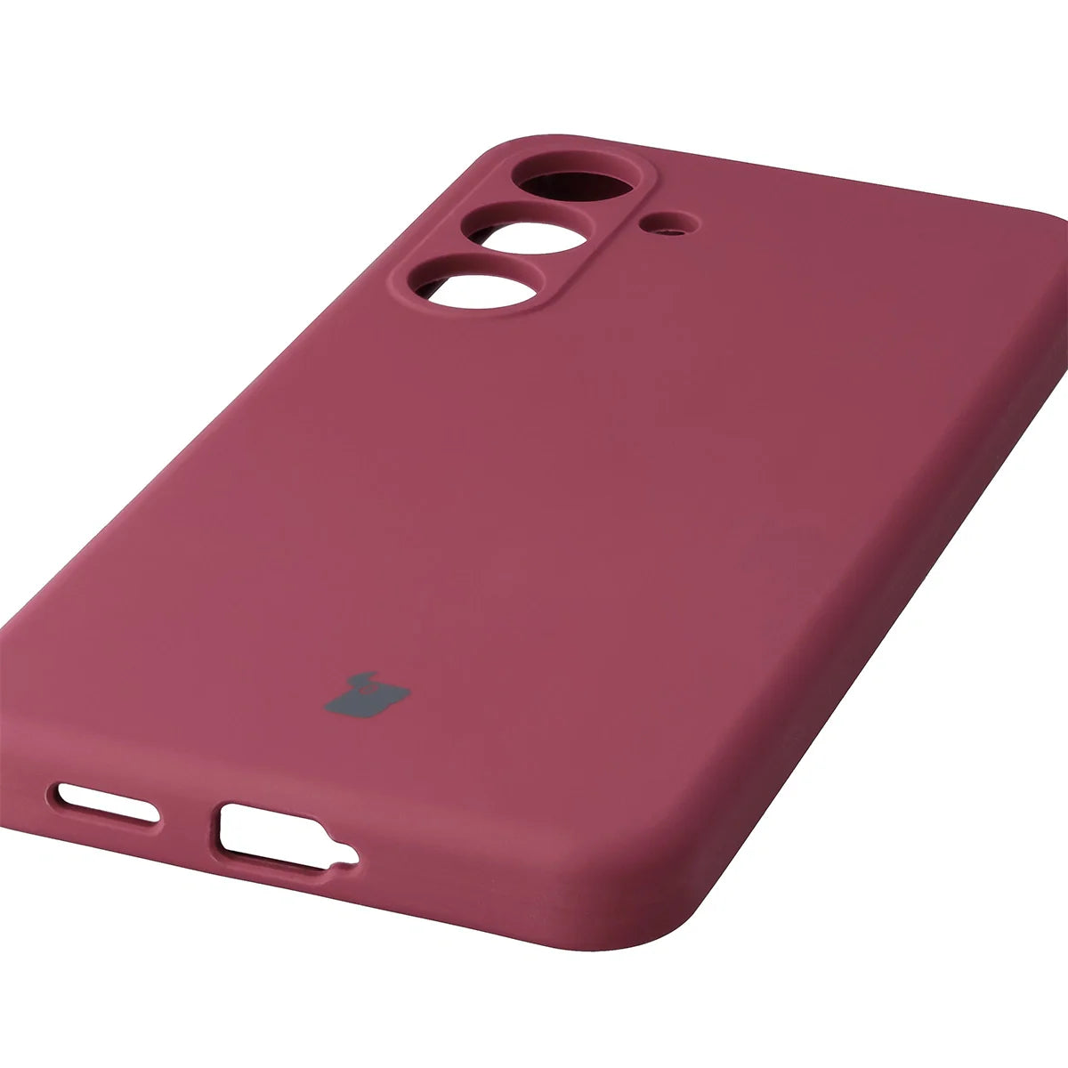 Silikon Handyhülle für Galaxy S25 FE, Bizon Soft Case, Pflaumenfarbe