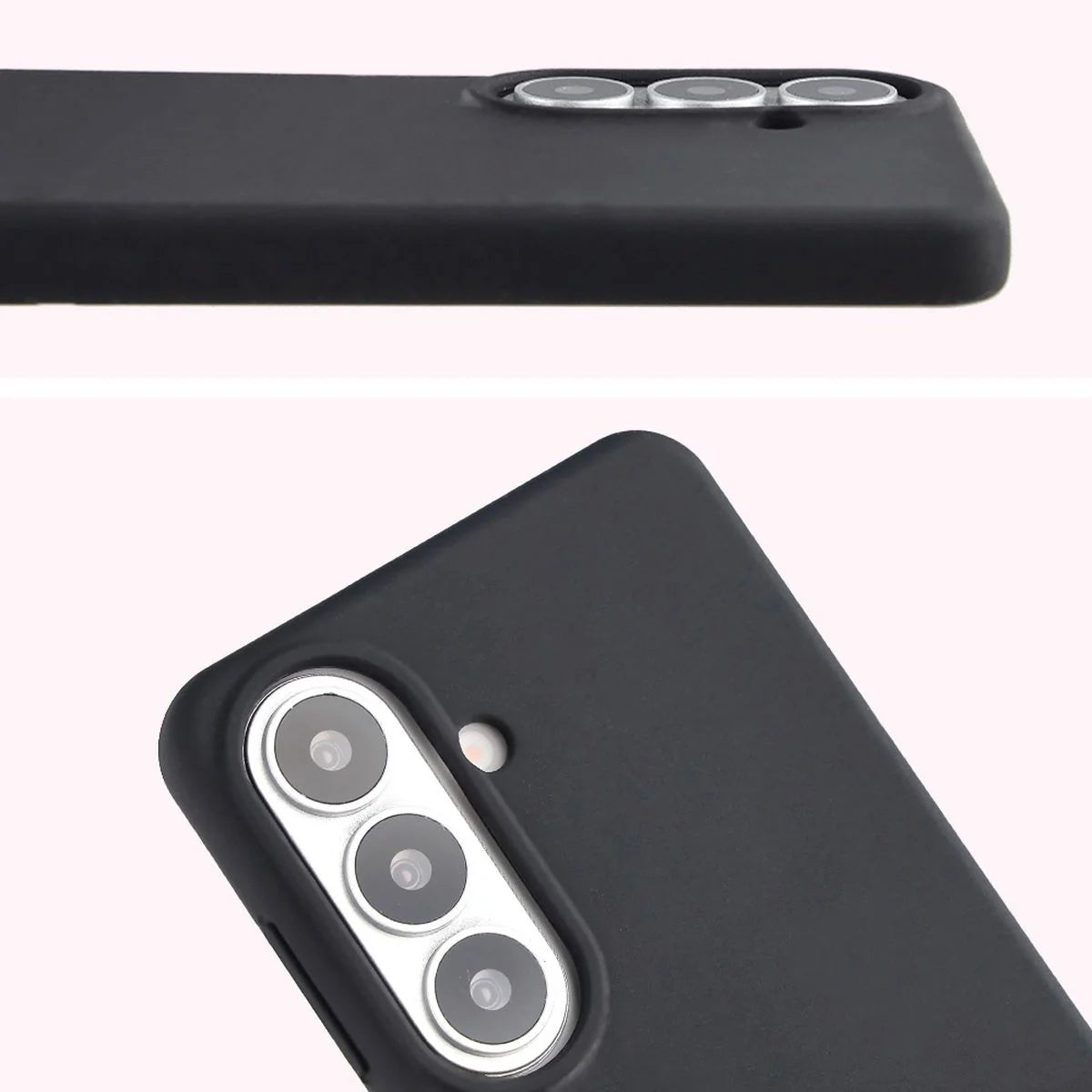 Silikon Handyhülle für Galaxy S26, Bizon Soft Case, Schwarz
