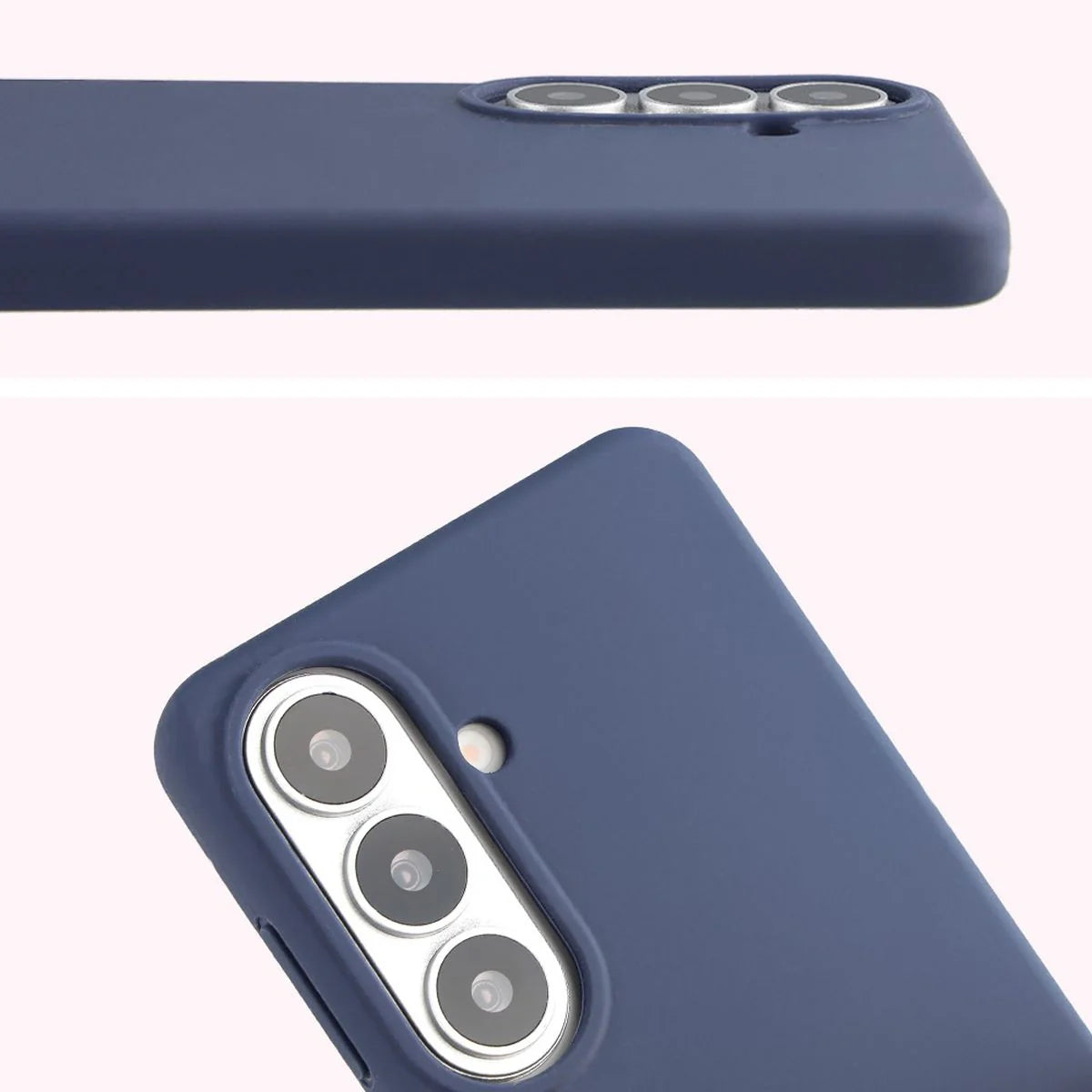 Silikon Handyhülle für Galaxy S26, Bizon Soft Case, Dunkelblau