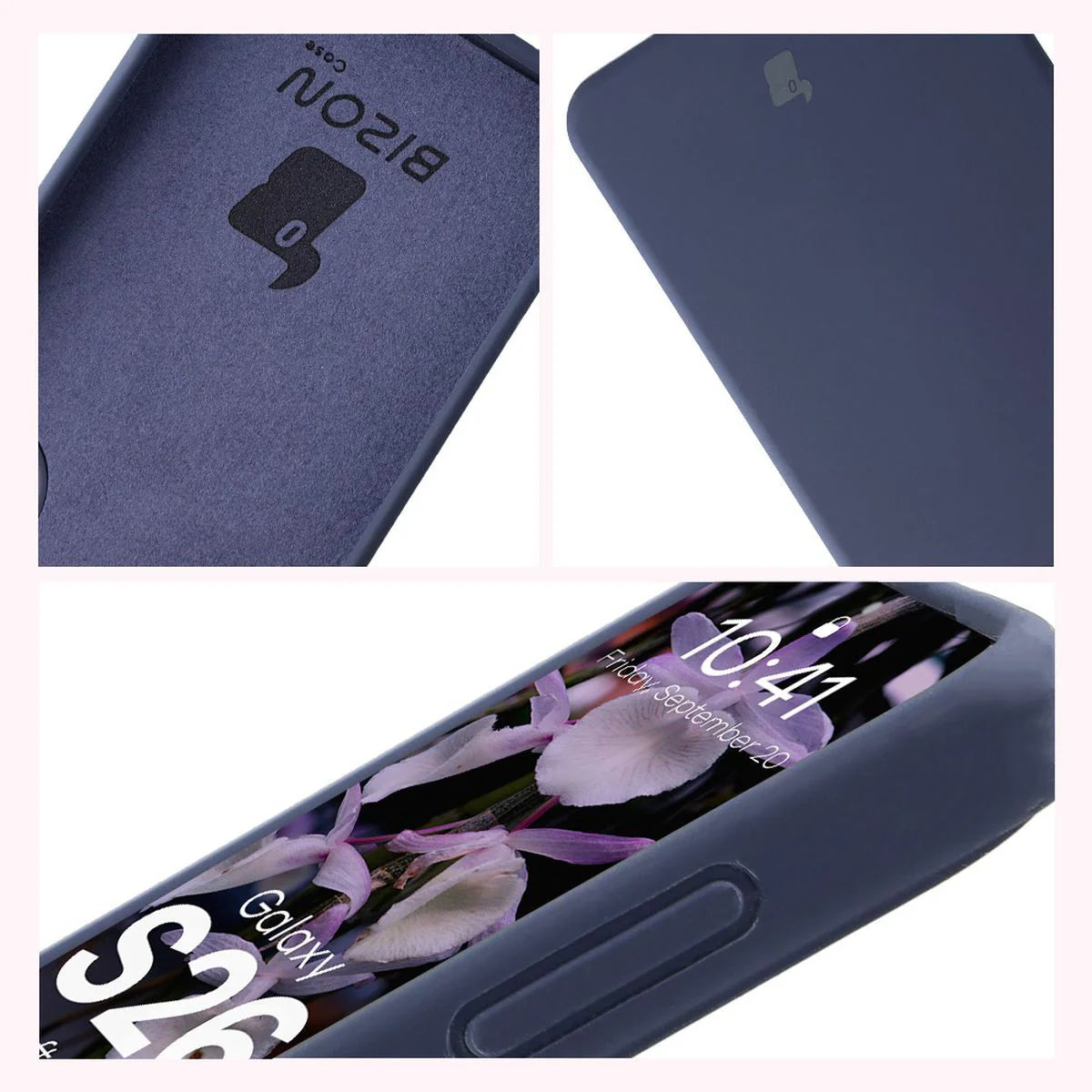 Silikon Handyhülle für Galaxy S26, Bizon Soft Case, Dunkelblau