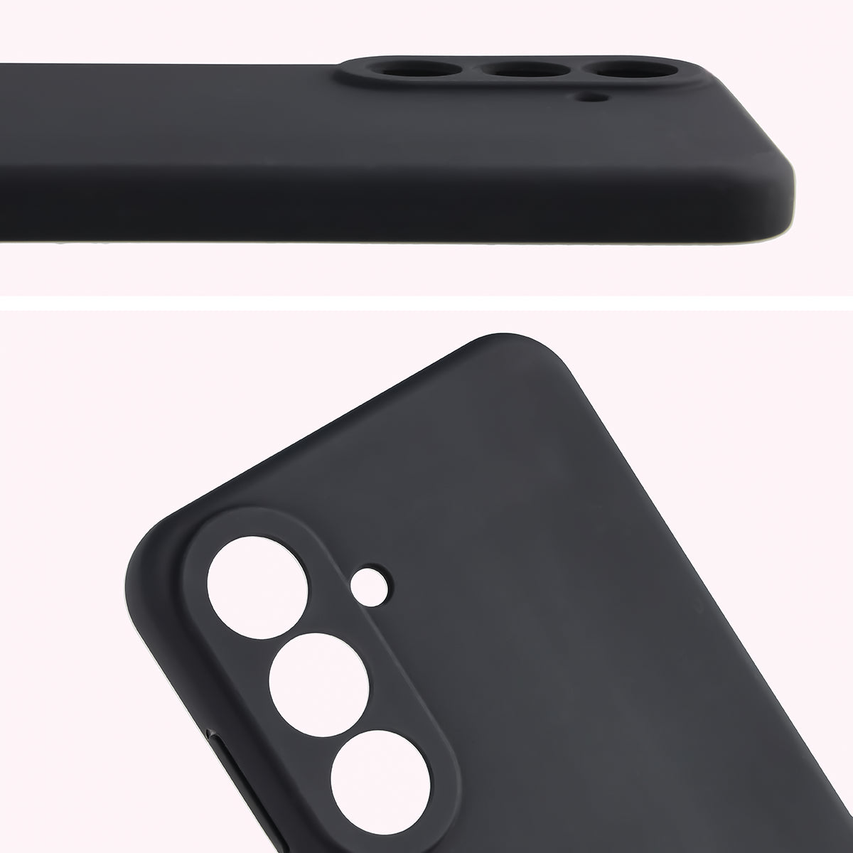 Silikon Handyhülle für Galaxy S26 FE, Bizon Soft Case, Schwarz (5/7)