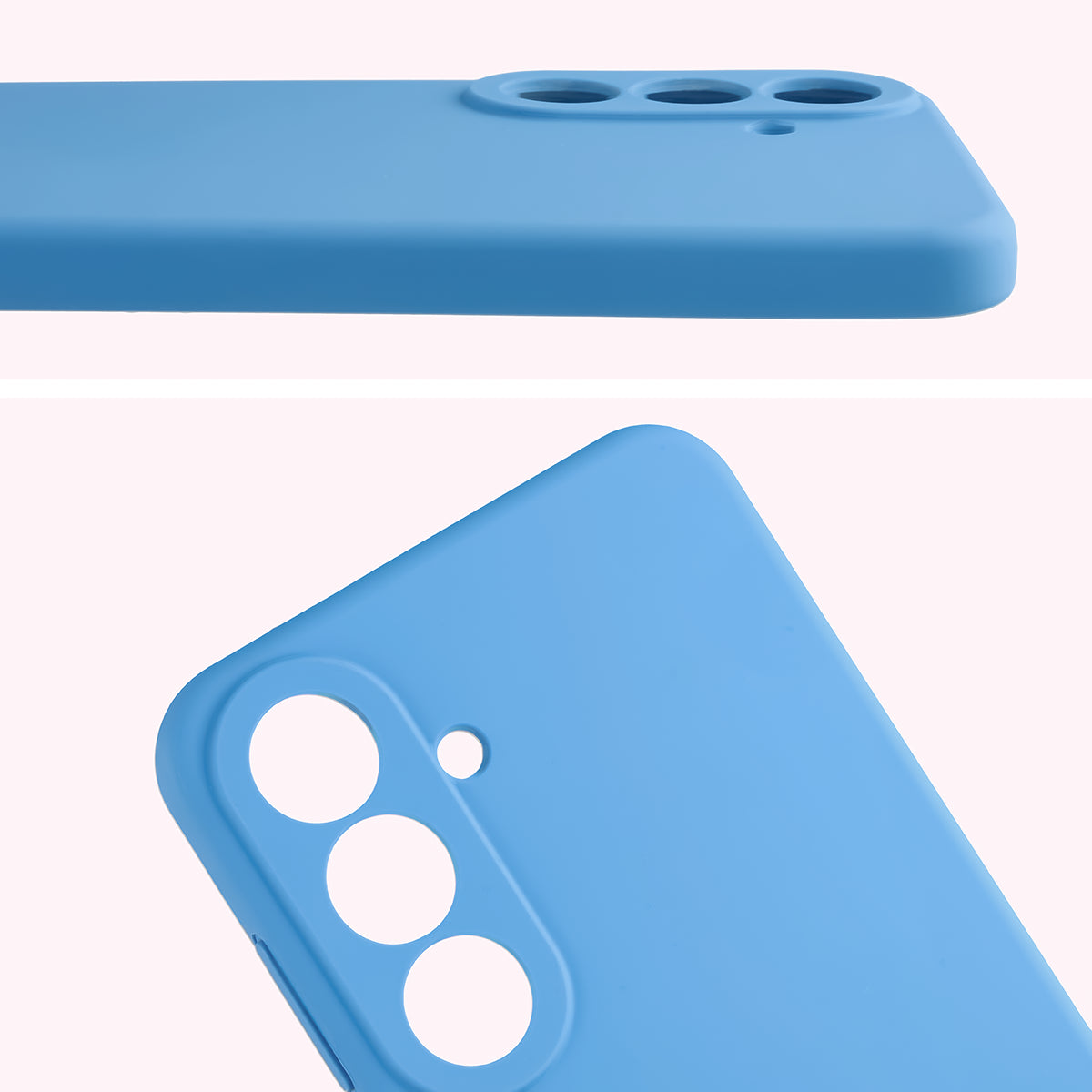 Silikon Handyhülle für Galaxy S26 FE, Bizon Soft Case, Blau (5/7)