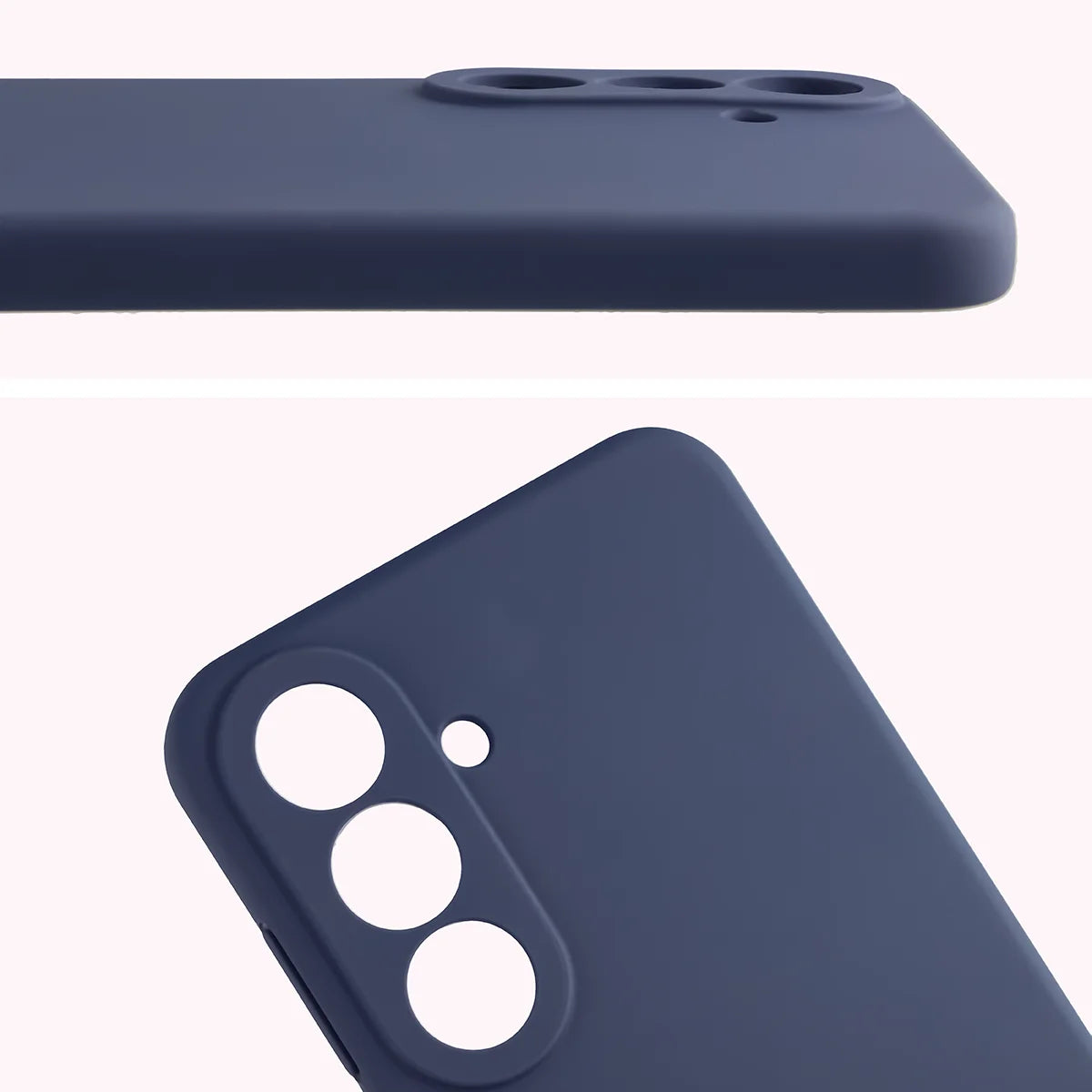 Silikon Handyhülle für Galaxy S26 FE, Bizon Soft Case, Dunkelblau (5/7)