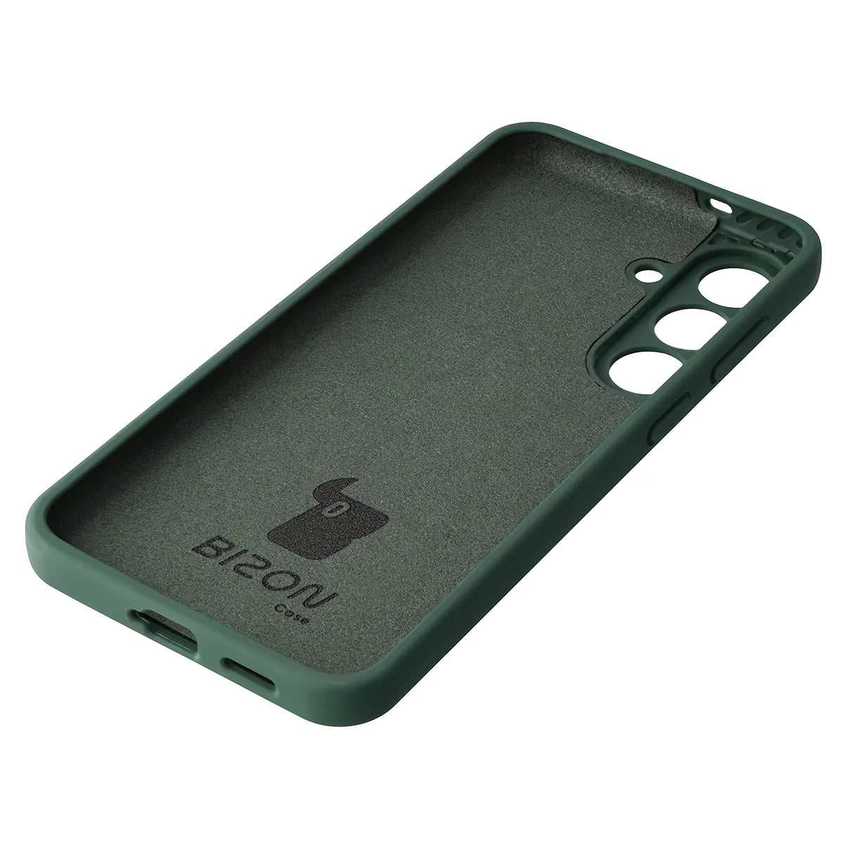 Silikon Handyhülle für Galaxy S26 FE, Bizon Soft Case, Dunkelgrün (4/7)