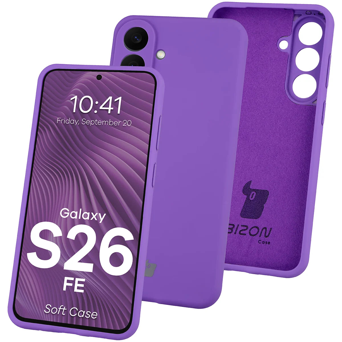 Silikon Handyhülle für Galaxy S26 FE, Bizon Soft Case, Violett (1/7)
