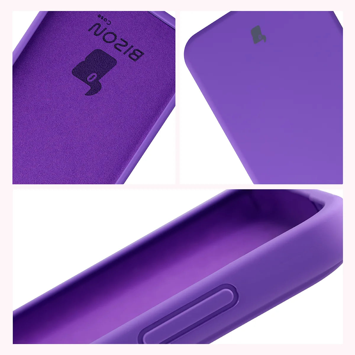 Silikon Handyhülle für Galaxy S26 FE, Bizon Soft Case, Violett (6/7)