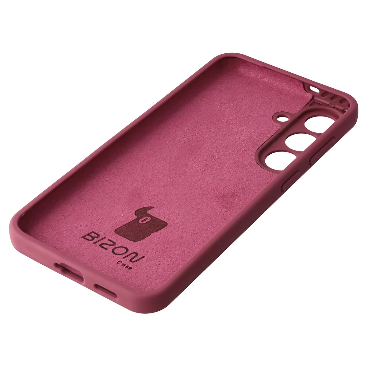 Silikon Handyhülle für Galaxy S26 FE, Bizon Soft Case, Pflaumenfarbe (4/7)