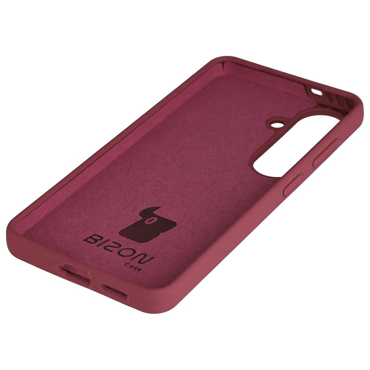 Silikon Handyhülle für Galaxy S26, Bizon Soft Case, Pflaumenfarbe