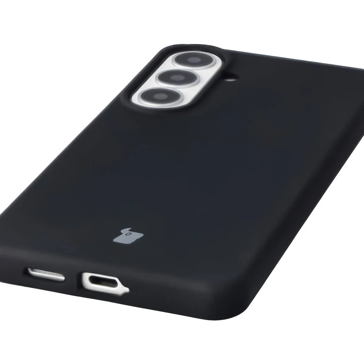 Silikon Handyhülle für Galaxy S26 Plus, Bizon Soft Case, Schwarz