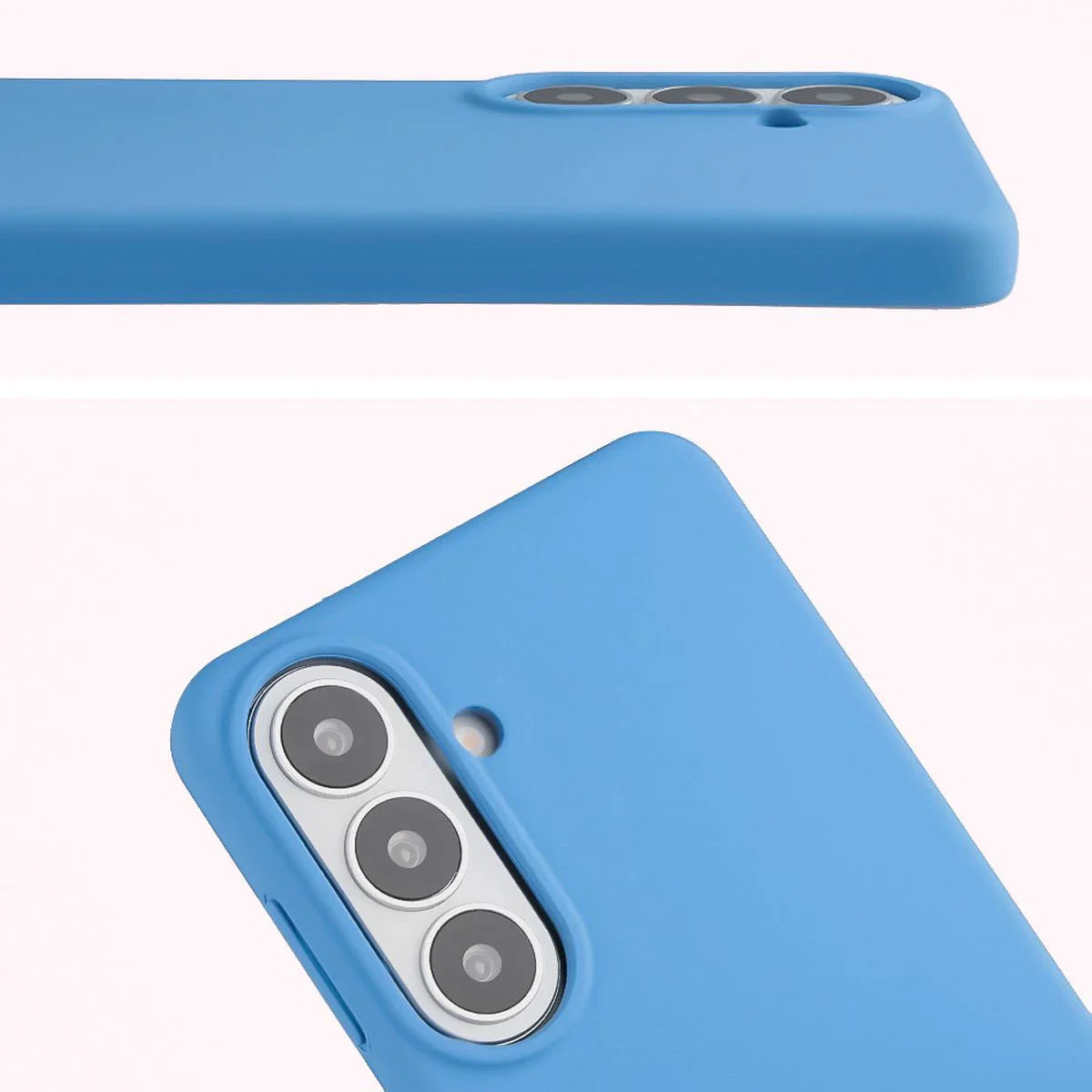 Silikon Handyhülle für Galaxy S26 Plus, Bizon Soft Case, Blau