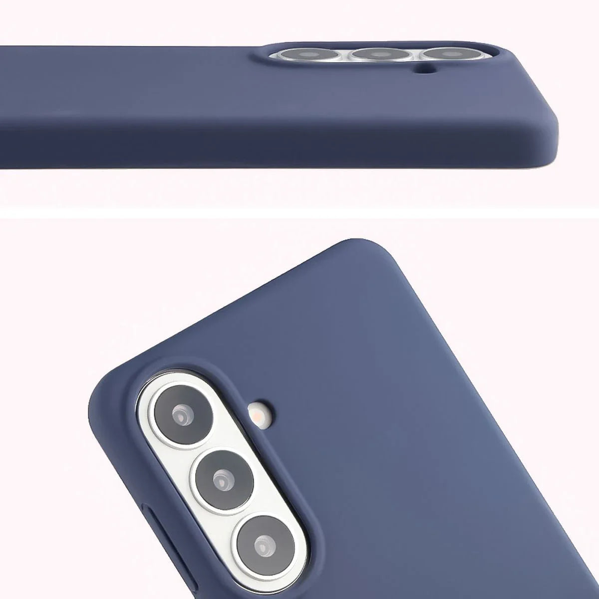 Silikon Handyhülle für Galaxy S26 Plus, Bizon Soft Case, Dunkelblau