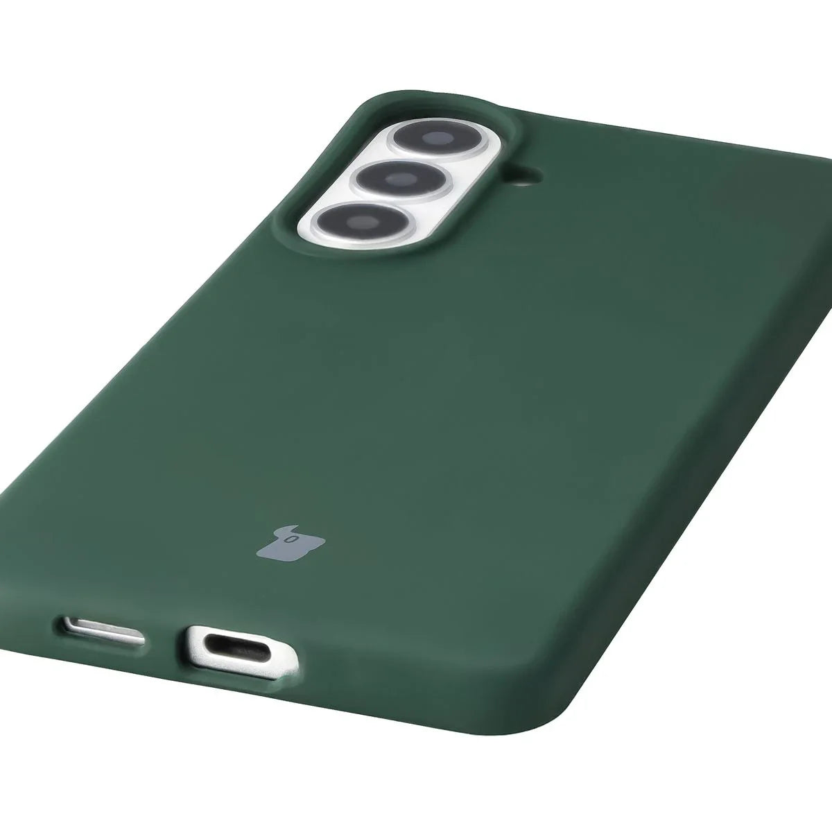 Silikon Handyhülle für Galaxy S26 Plus, Bizon Soft Case, Dunkelgrün