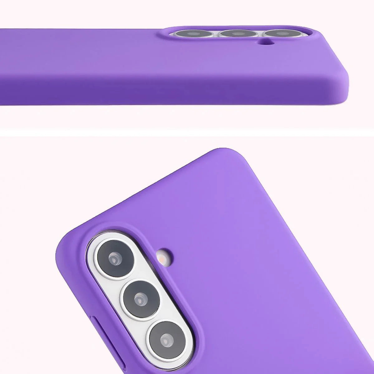 Silikon Handyhülle für Galaxy S26 Plus, Bizon Soft Case, Violett