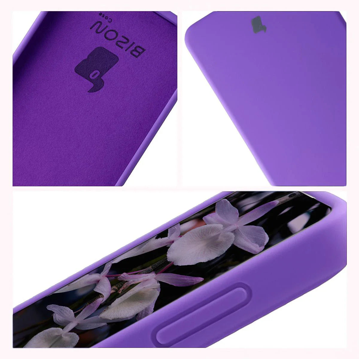 Silikon Handyhülle für Galaxy S26 Plus, Bizon Soft Case, Violett