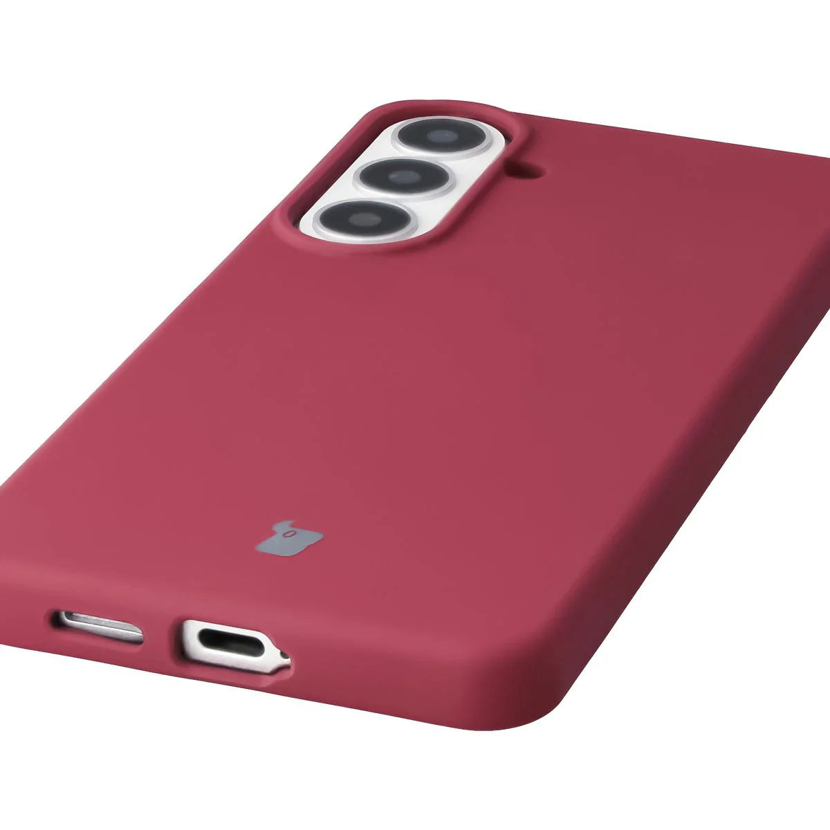 Silikon Handyhülle für Galaxy S26 Plus, Bizon Soft Case, Pflaumenfarbe