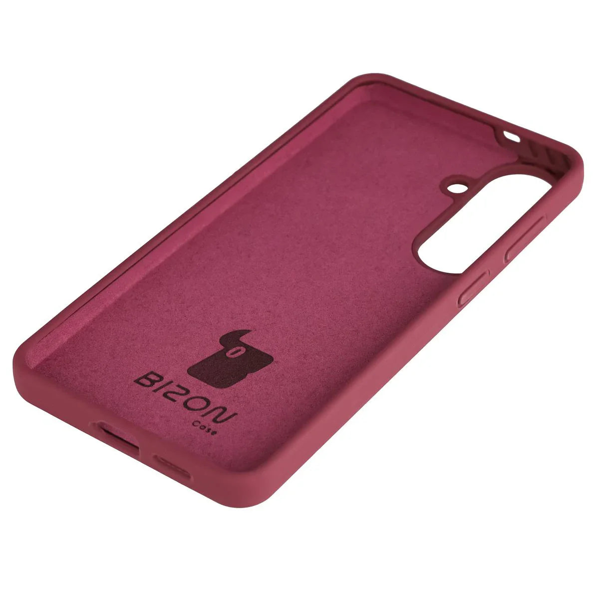 Silikon Handyhülle für Galaxy S26 Plus, Bizon Soft Case, Pflaumenfarbe