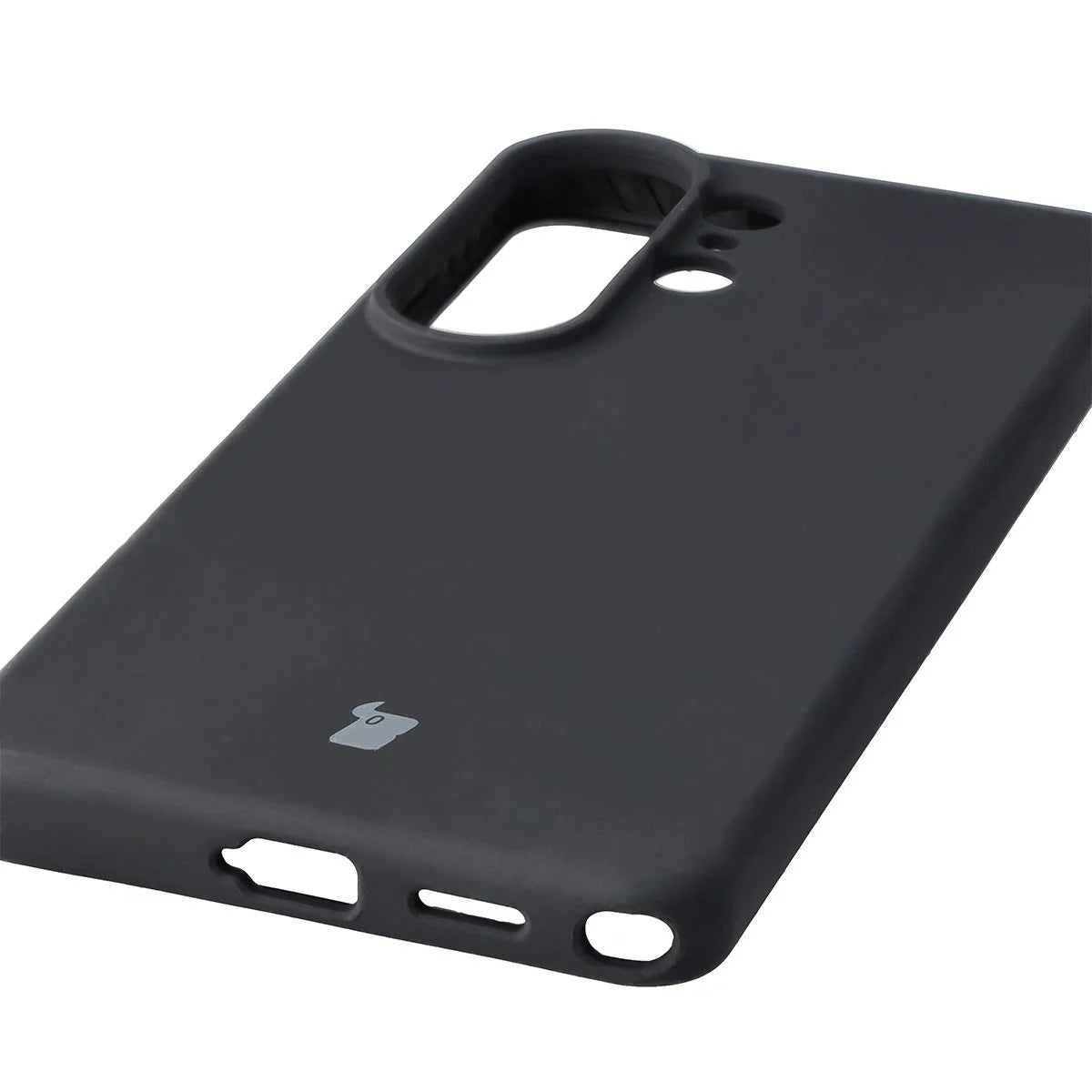 Silikon Handyhülle für Galaxy S26 Ultra, Bizon Soft Case, Schwarz