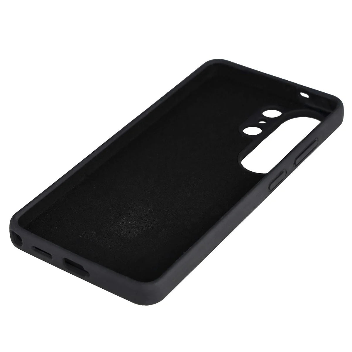 Silikon Handyhülle für Galaxy S26 Ultra, Bizon Soft Case, Schwarz