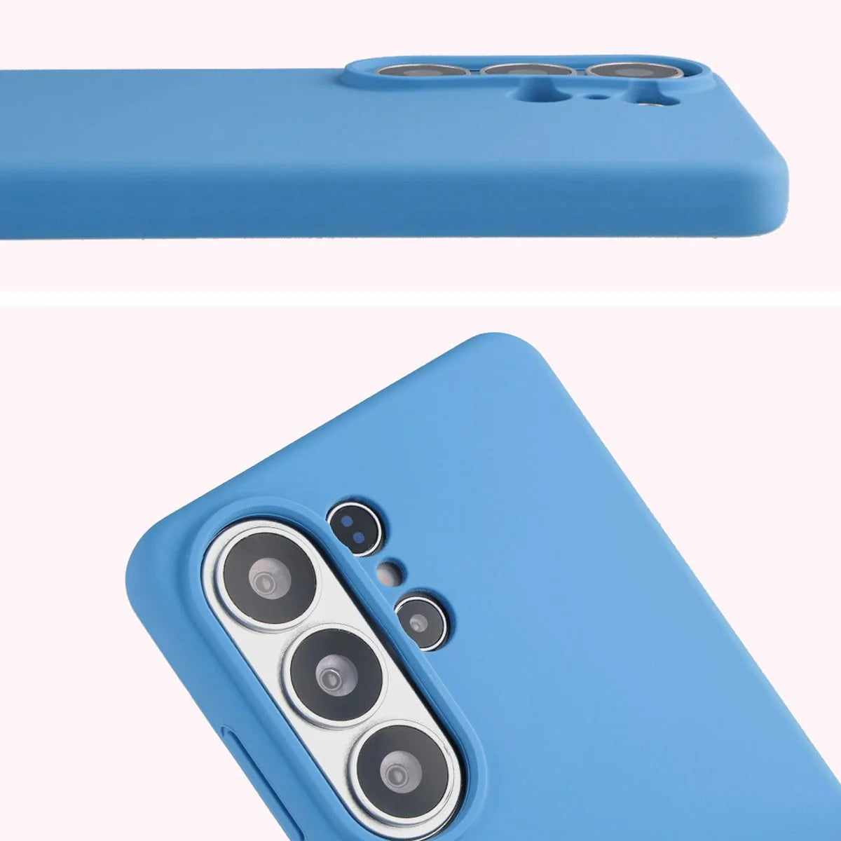 Silikon Handyhülle für Galaxy S26 Ultra, Bizon Soft Case, Blau