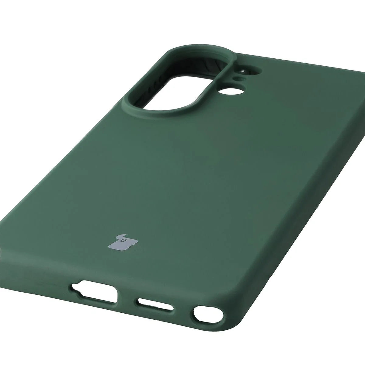 Silikon Handyhülle für Galaxy S26 Ultra, Bizon Soft Case, Dunkelgrün