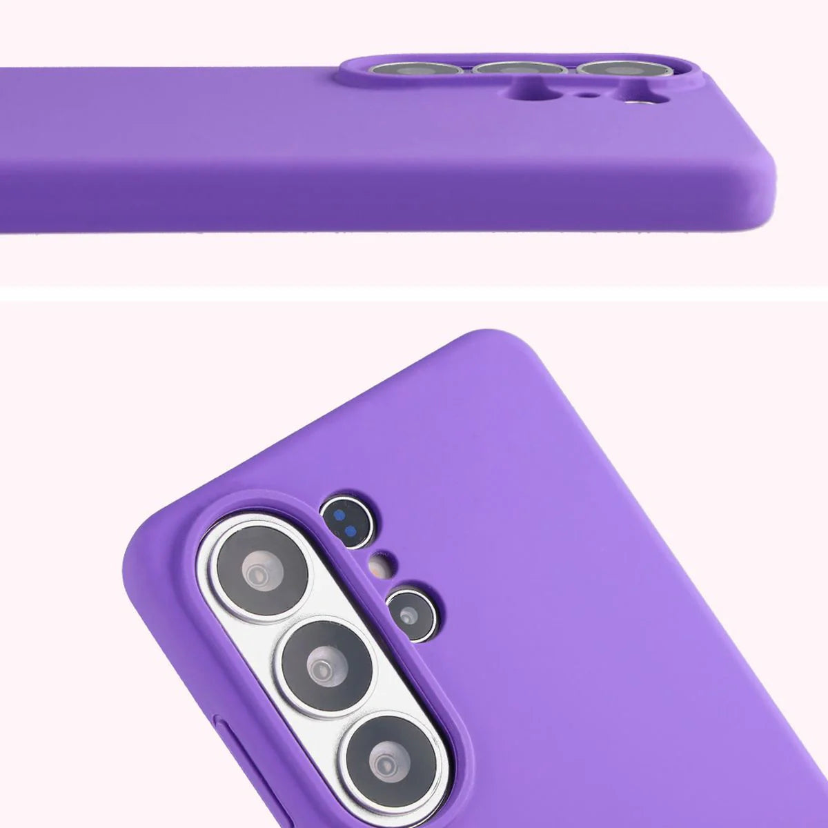 Silikon Handyhülle für Galaxy S26 Ultra, Bizon Soft Case, Violett
