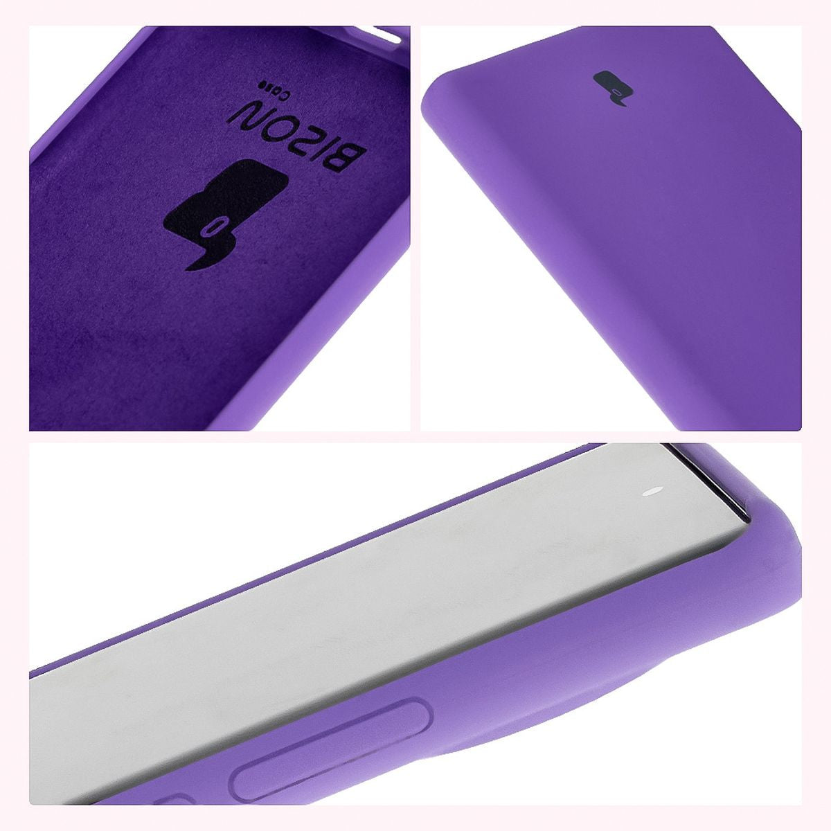 Silikon Handyhülle für Tecno Spark 20 Pro+, Bizon Soft Case, Violett