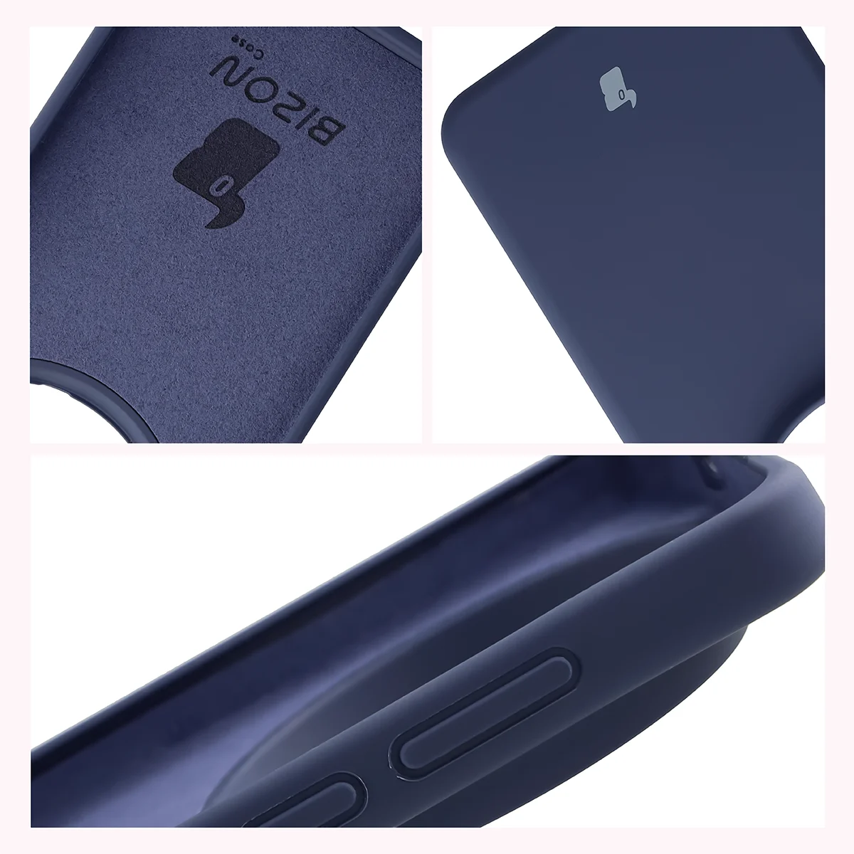 Silikon Handyhülle für Vivo X300 Ultra, Bizon Soft Case, Dunkelblau