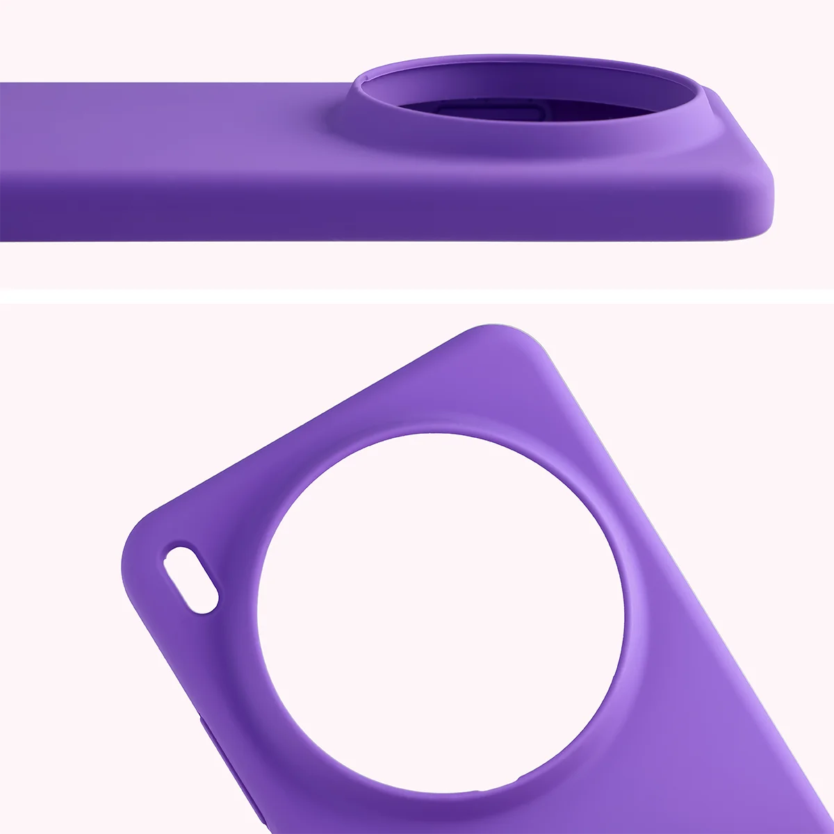 Silikon Handyhülle für Vivo X300 Ultra, Bizon Soft Case, Violett