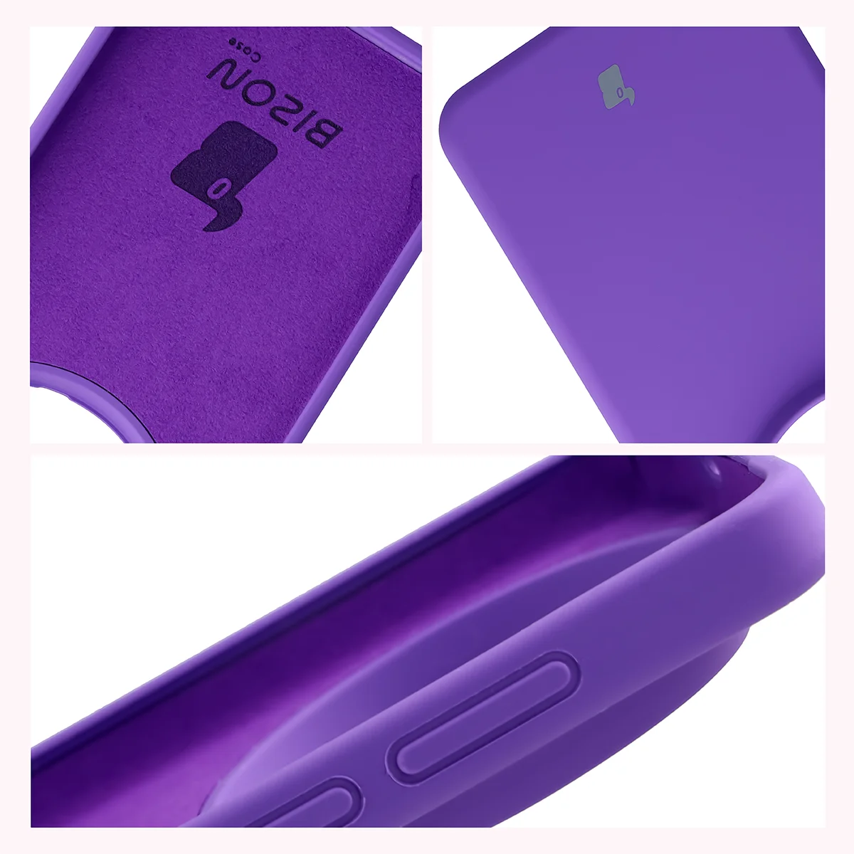 Silikon Handyhülle für Vivo X300 Ultra, Bizon Soft Case, Violett