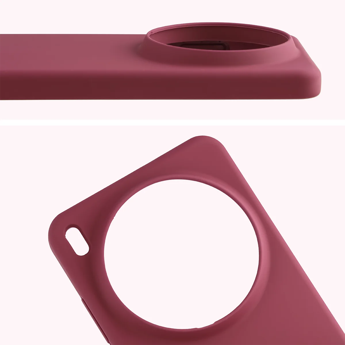 Silikon Handyhülle für Vivo X300 Ultra, Bizon Soft Case, Pflaumenfarbe