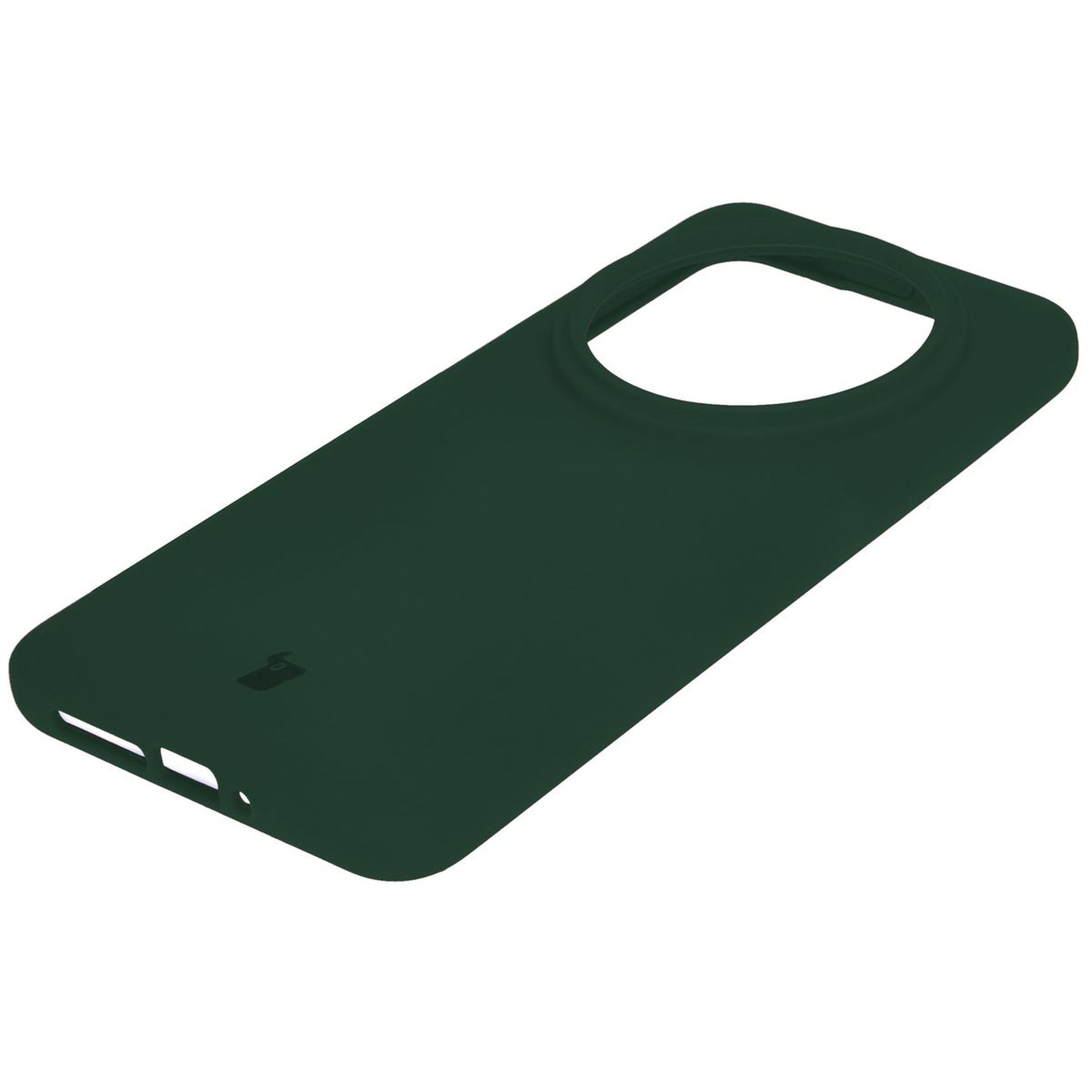 Silikon Handyhülle für Xiaomi 14 Ultra, Bizon Soft Case, Dunkelgrün