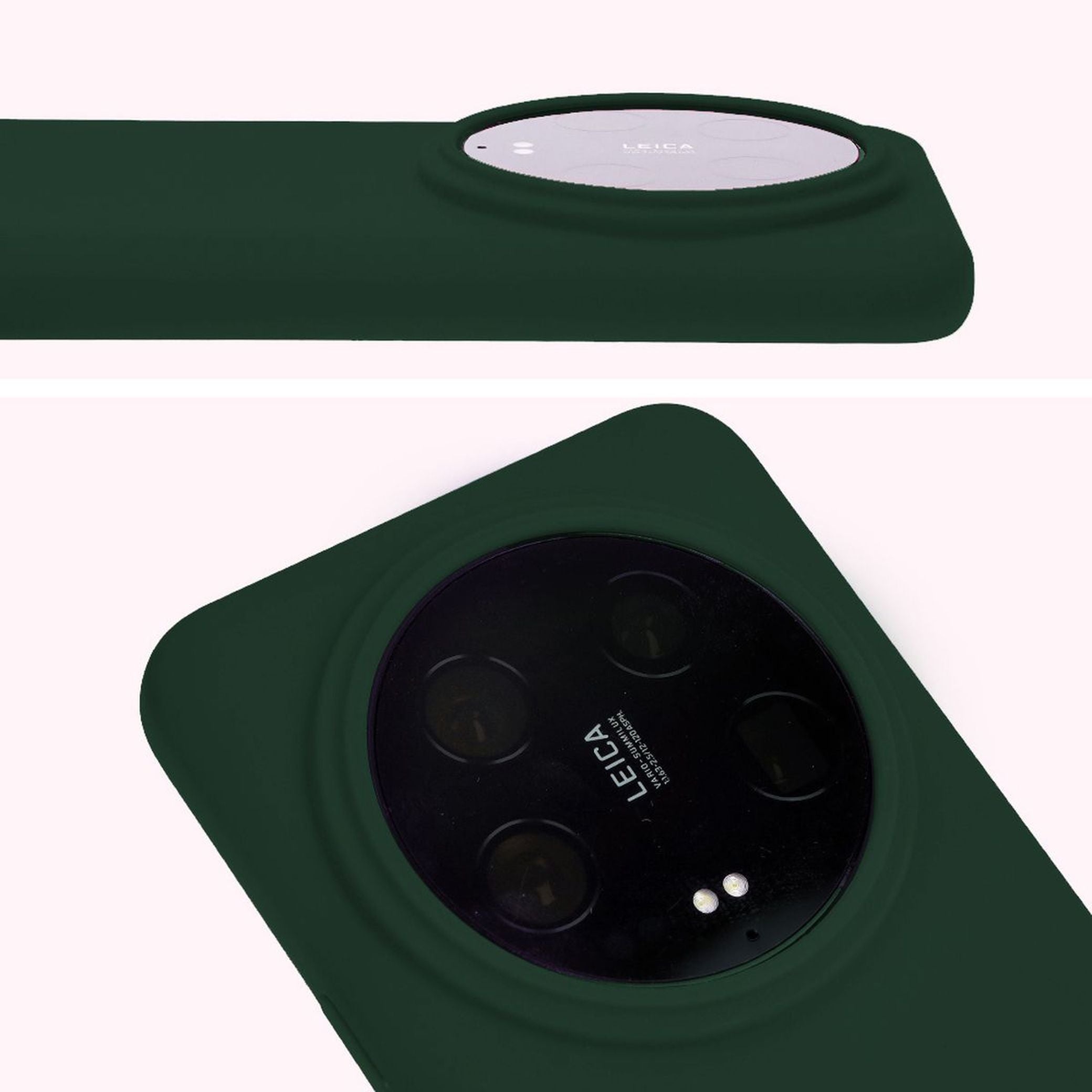 Silikon Handyhülle für Xiaomi 14 Ultra, Bizon Soft Case, Dunkelgrün