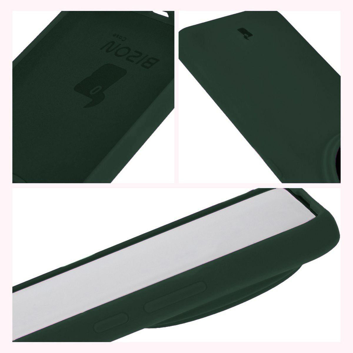 Silikon Handyhülle für Xiaomi 14 Ultra, Bizon Soft Case, Dunkelgrün