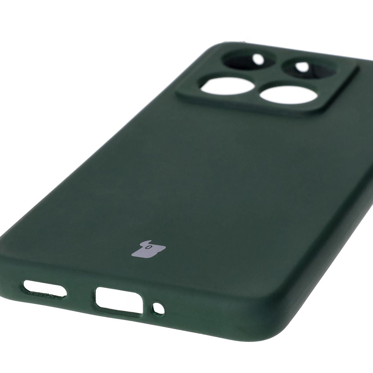 Silikon Handyhülle für Xiaomi 14T, Bizon Soft Case, Dunkelgrün