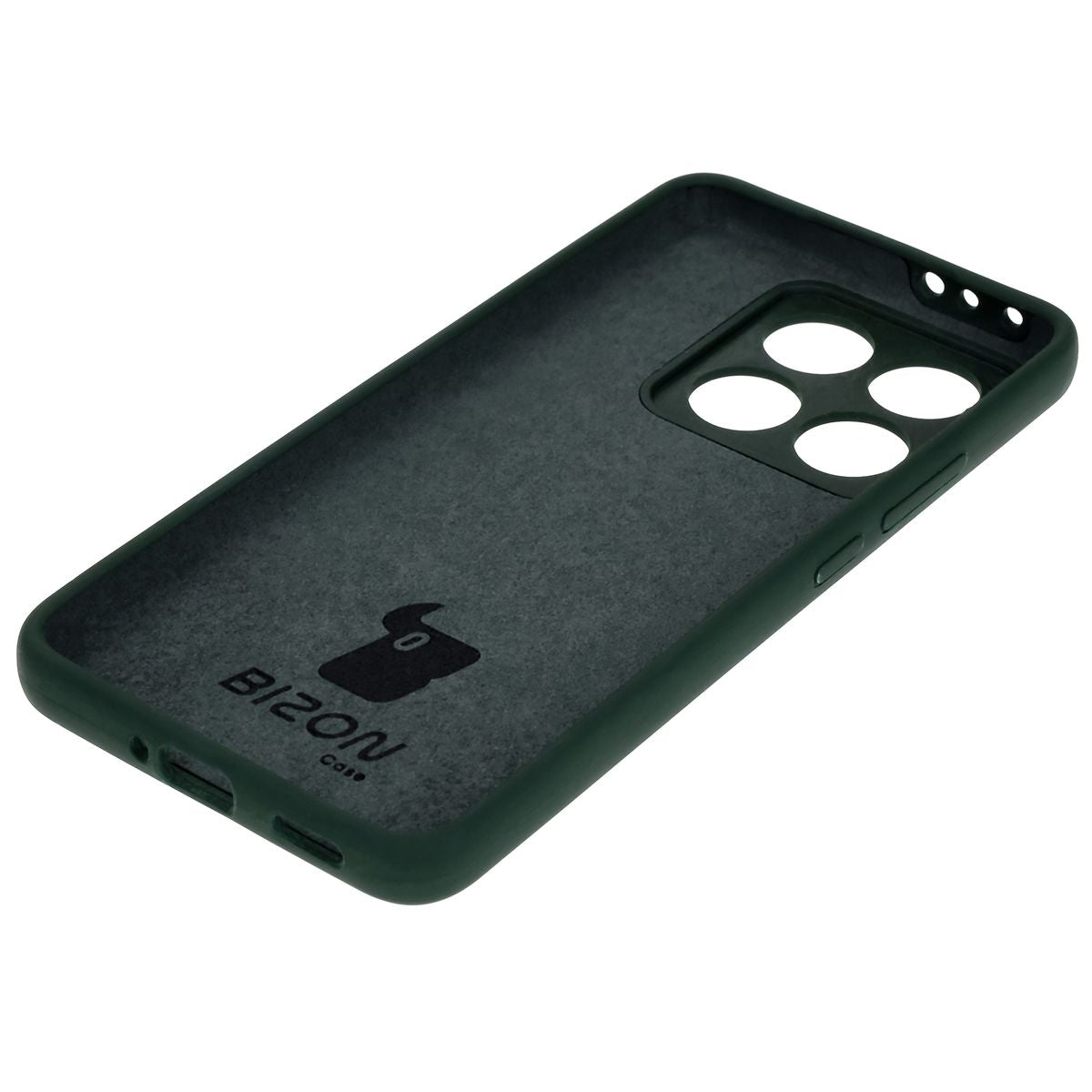 Silikon Handyhülle für Xiaomi 14T, Bizon Soft Case, Dunkelgrün